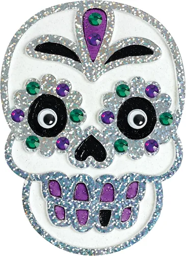 Vista 10 de Creativity for Kids Kit de arte para ventana de Halloween Crea 7 atrapasoles espeluznantes con pintura, diamantes de imitación y ojos ondulantes