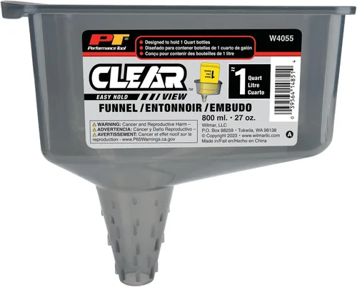 Vista 4 de Performance Tool Embudo automotriz W4055 Clear View de 2 pintas de fácil