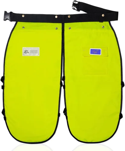 Vista 13 de Chaps para motosierra con cinturón ajustable y bolsillo, equipo de protección forestal