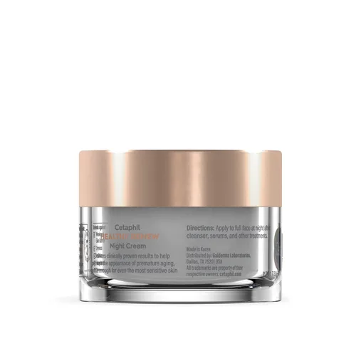 Vista 9 de Cetaphil Healthy Renew Skin Tightening Night Cream 1.7 oz, crema reparadora de arrugas para cara con péptidos, crema alternativa al retinol