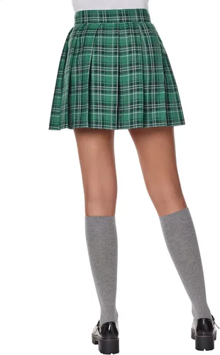 Vista 2 de Spirit Halloween Falda a cuadros con logotipo de Harry Potter para adultos, con licencia oficial, disfraces de Harry Potter, accesorios de Harry