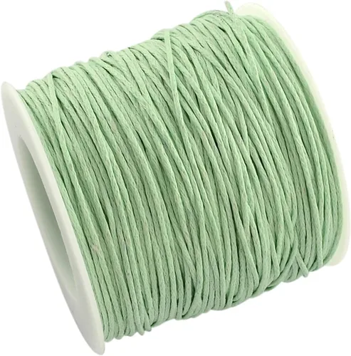 Vista 34 de Cordón de algodón encerado aguamarina de 100 yardas, hilo trenzado para cuentas de cordón de pulsera, collar de alambre de 0.039 pulgadas