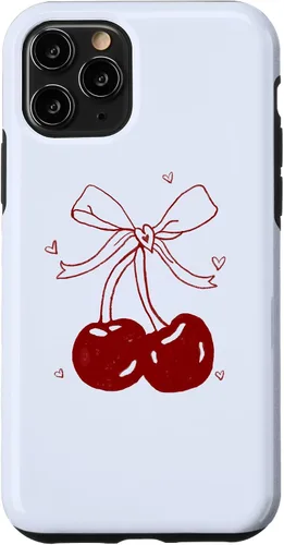 Vista 29 de Cherri Ties Baby Blue Cherry Bow Case for iPhone 17