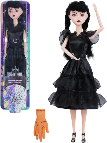 Vista 8 de 11.5 Inch Fashion Dolls, Black Dress, Halloween Christmas Dolls, Birthday for Fans A.2