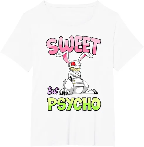 Vista 56 de Sweet But Psycho Shirt Bunny Creepy Gothic Rabbit Funny T-Shirt