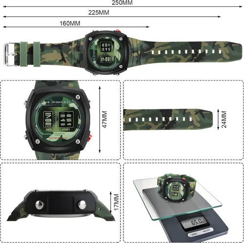 Vista 5 de ULTI-Motion Reloj unisex con correa de silicona de lujo 2022