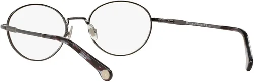 Vista 6 de Brooks Brothers BB1032 - Marcos redondos para anteojos recetados para hombre lente bronce cepilladodemostración 1890in Lente de metal cepilladoDemo