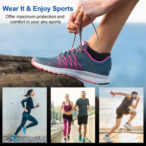 Vista 2 de Calcetines tobilleros para mujer, atléticos, para correr, cómodos, acolchados, 356 pares