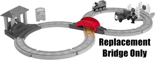 Vista 2 de Piezas de repuesto para Thomas The Train - GGG73 ~ Thomas & Friends Wood Racing Figure 8 Train Set ~ 1 puente de repuesto ~ Madera y plástico
