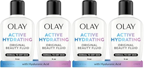 Vista 13 de Olay Hidratante Facial, Loción Fluida de Belleza Hidratante Activa, Hidratante Facial Original, 4 Oz. (Paquete de 2)