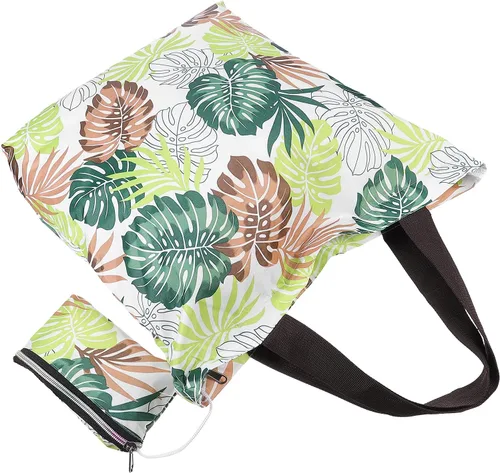 Vista 5 de Bolsa de mano portátil con cremallera Oxford de tela impermeable para mujeres (color surtido) bonita bolsa de uso diario portátil
