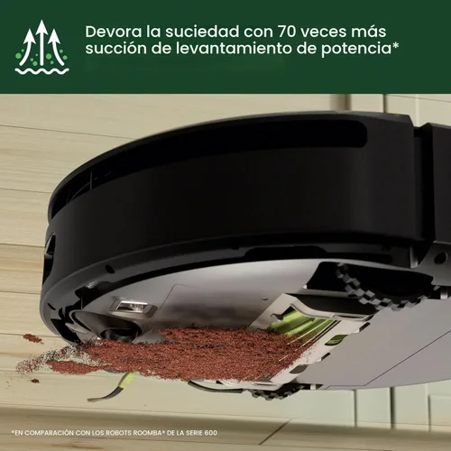 Vista 5 de iRobot Roomba 205 DustCompactor Vac Robot Aspiradora - Compacta automáticamente los desechos dentro del robot, sin necesidad de vaciado durante 60