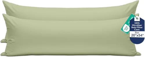Vista 60 de Royale Linens Paquete de 2 fundas de almohada de tamaño estándar de 20 x 26 pulgadas, microfibra cepillada, fundas de almohada de cama, resistentes