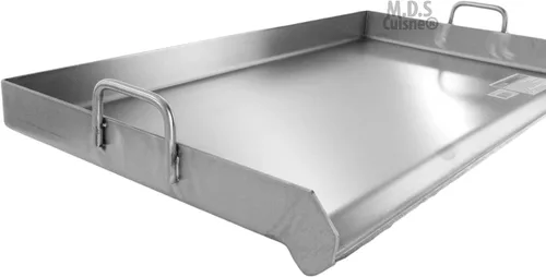 Vista 2 de Parrilla de parrilla de acero inoxidable 32 "x 17" Plancha BBQ Heavy Duty Comal al aire libre Estufa nueva