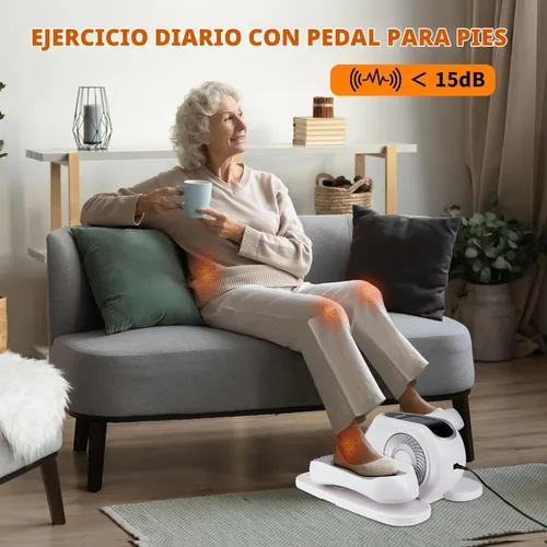 Vista 9 de Zakle Under Desk Elliptical Machine, Electric Elliptical Training Machine w/Remote Control, 12 Speed Levels, Quiet Seated Pedal Exerciser for Home