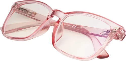 Vista 15 de Gafas de lectura cuadradas de gran tamaño con bloqueo de luz azul para mujeres y hombres