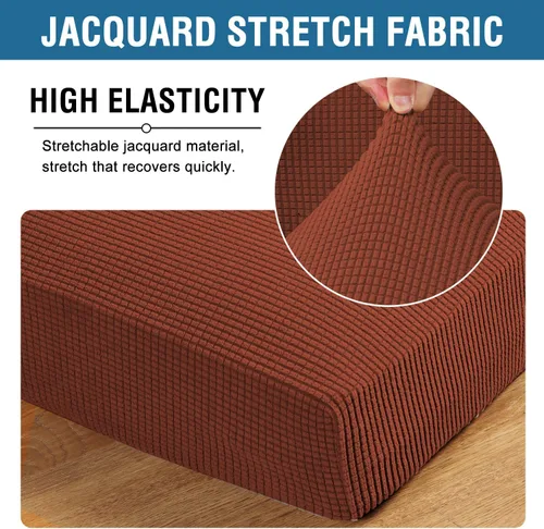 Vista 48 de H.VERSAILTEX Fundas de Cojín de Asiento Individuales Super Elásticas Fundas de Sofá Fundas de Cojín de Sofá Fundas Deslizables Juegos Tela de Sarga