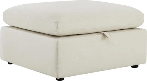 Vista 7 de CHITA Sofá modular seccional, otomana de almacenamiento, gris