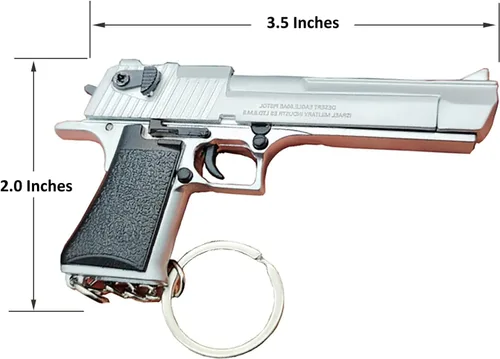 Vista 5 de Mini llavero de pistola, llavero con forma de pistola, llavero táctico pequeño regalo modelo de pistola, llaveros geniales para hombres
