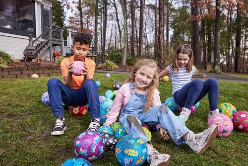 Vista 4 de Crocodile Creek Balón de fútbol – Pelota de goma inflable para niños a partir de 4 años – para deportes de interior y exterior – sin PVC