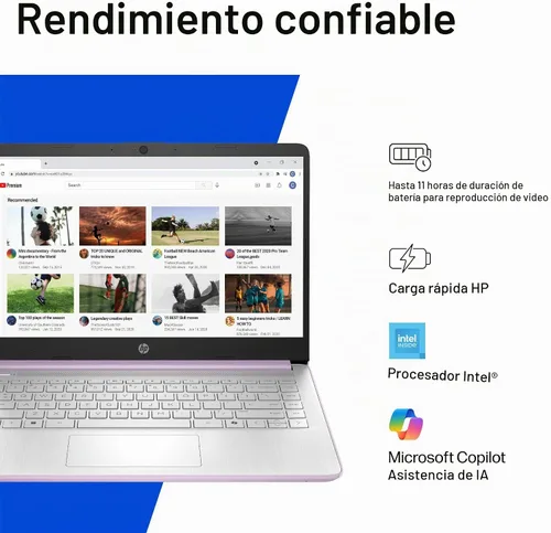 Vista 6 de HP Laptop Essential 2026 Edition, Intel CPU, 128GB de almacenamiento