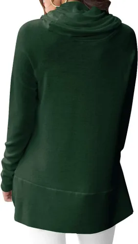 Vista 2 de Minclouse - Suéter de manga larga con cuello alto y cuello alto para mujer