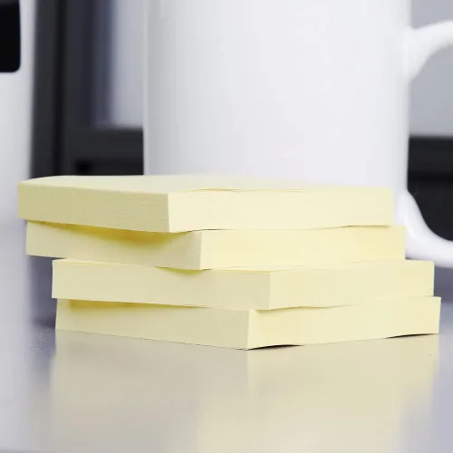 Vista 3 de Notas adhesivas, 3 x 3 pulgadas, amarillo, 24 blocs