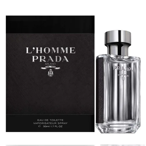 Vista 2 de Prada L'homme Eau de Toilette en espray para hombre, 1.7 onzas líquidas