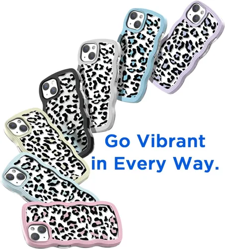 Vista 9 de AICase Funda para iPhone con estampado de leopardo/guepardo para iPhone (amarillo, iPhone 11)
