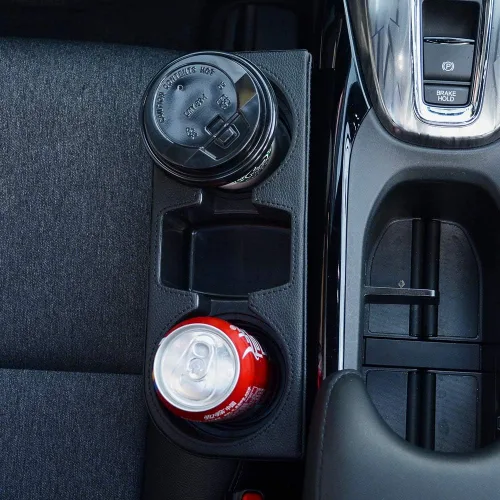Vista 7 de JSCARLIFE Soporte universal para taza de llenado de espacio para asiento de automóvil, organizador de cuña de costura de asiento universal, soporte
