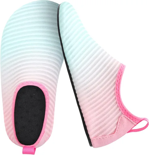 Vista 5 de Joinfree - Zapatos acuáticos de natación para niños y niñas, calcetines acuáticos de secado rápido, zapatos con sensación de pies descalzos