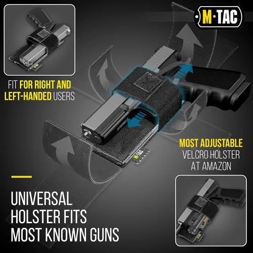 Vista 7 de M-Tac Funda universal para pistola para transporte oculto CCW - Almacenamiento de pistola - Funda de transporte oculta para pistola para hombres