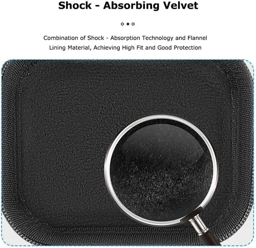 Vista 8 de Funda rígida compatible con cámara de acción DJI Osmo 360, carcasa de poliuretano impermeable, ajuste personalizado, a prueba de golpes y arañazos