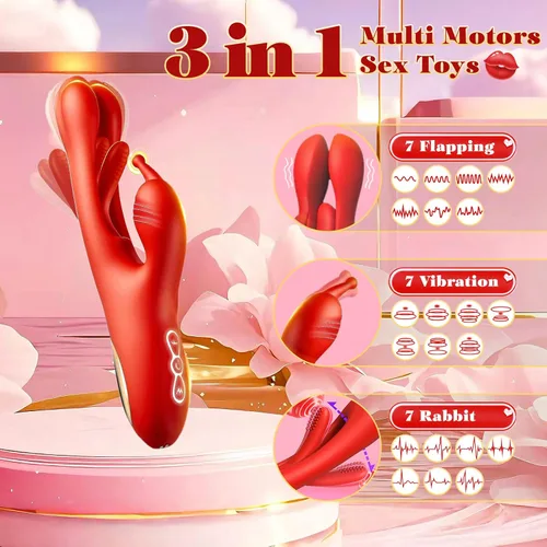 Vista 2 de Vibrador consolador conejo juguetes sexuales – Vibrador masajeador de punto G para mujeres, estimulación del pezón del clítoris, juguetes sexuales 3