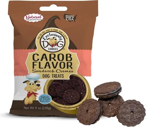 Vista 9 de Exclusively Dog Galletas Sandwich Cremes S'mores Flavor Dog Treats para perros medianos y grandes, naturales y fabricadas en los Estados Unidos, 8