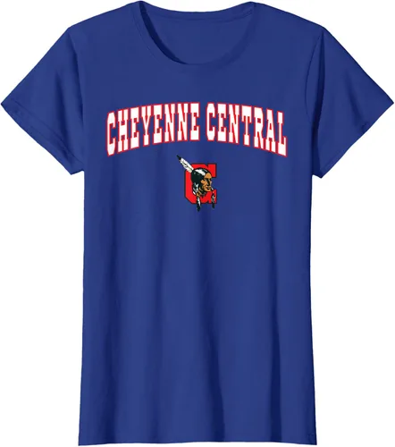 Vista 37 de Cheyenne Central High School Indians T-Shirt C2