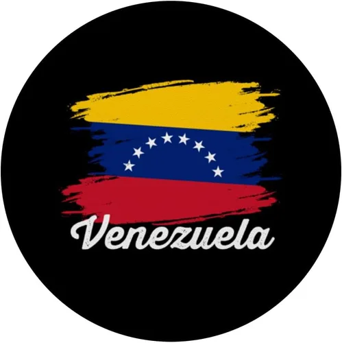 Vista 3 de Cool Venezuela Vintage Flag Venezuelan Pride Roots Travel PopSockets Standard PopGrip