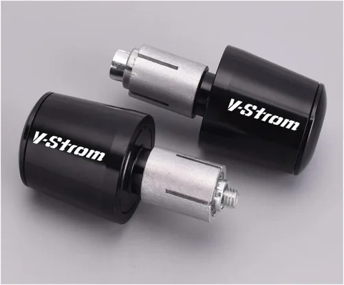 Vista 3 de for Suzuki DL650 V-Strom 650 Vstrom 2004-2022 2021 2020 2019 CNC Motorcycle 7/8" 22MM Handlebar Grips Handle Bar Cap End Plugs (Color : Black)
