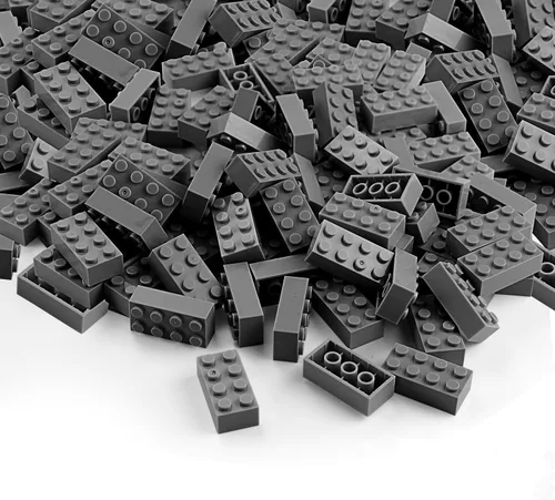 Vista 50 de 100 piezas 2 x 4 Ladrillos Piezas Negras Partes Clásico Juego Creativo Bloques de Construcción Juego de Partes Accesorios de Juguete Compatibles