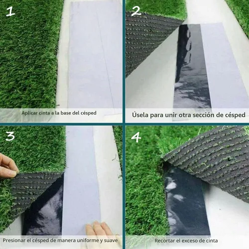 Vista 5 de Cinta para Césped Artificial Cinta Autoadhesiva para Uniones de Césped para Césped Artificial, Cinta para Conectar Césped, Césped, Alfombra