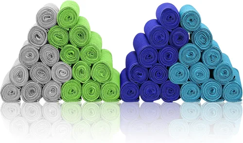 Vista 15 de Paquete de 40 toallas de enfriamiento de 40 x 12 pulgadas, toallas frescas a granel de 5.64 oz/m², suaves, transpirables, superabsorbentes, toalla