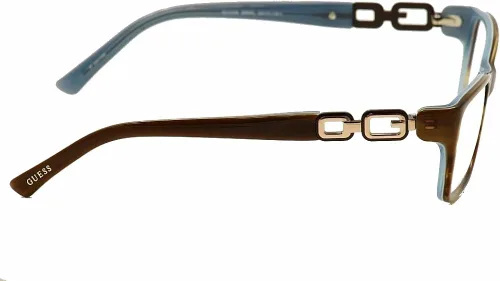 Vista 5 de Guess GU2406 - Marco para lentes de 2.047 in de diámetro GU240652E50, Marrón sobre azul
