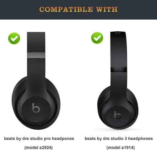 Vista 2 de Studio Pro Diadema igual que la banda de arco de repuesto OEM A2924, piezas de accesorios compatibles con Beats de Dre Studio Pro (modelo A2924)