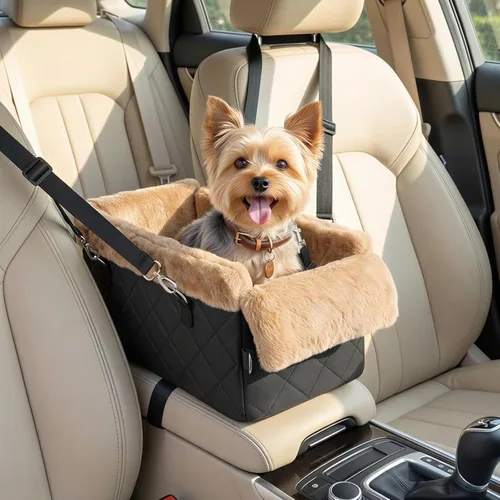 Vista 11 de VavoPaw Asiento de coche para perros pequeños y gatos de menos de 12 libras Negro