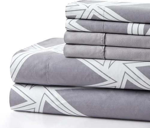 Vista 37 de Marina Decoration Ropa de cama ultra suave y sedosa con bolsillo profundo con estampado rico de rayón derivado de bambú para todas las estaciones