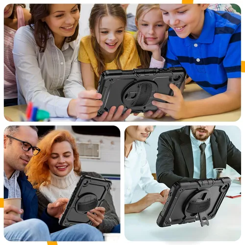 Vista 9 de Timecity Funda para Samsung Galaxy Tab A7 Lite 2021 de 8.7 pulgadas SM-T220/T225/T227 con protector de pantalla, resistente funda protectora