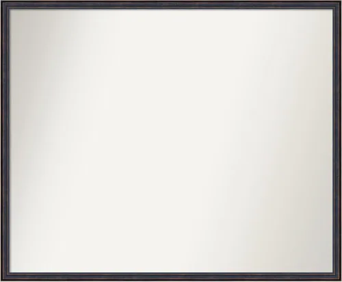 Vista 43 de Amanti Art Espejo de baño de bronce para sobre el fregadero, 25 x 26 pulgadas, espejo rectangular de bronce oscuro, marco de madera tradicional
