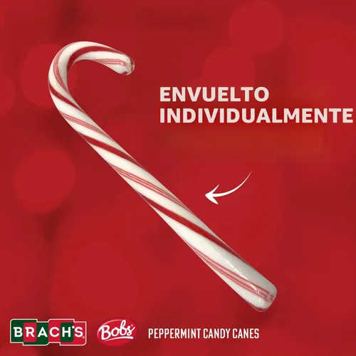 Vista 5 de Brach's Bastones de caramelo de menta rojos y blancos, 12