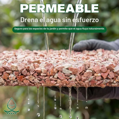 Vista 4 de Teexpert Pegamento de roca para paisajismo: pegamento de grava concentrada 2 galones para grava de guisantes y piedras pequeñas, fórmula de alta