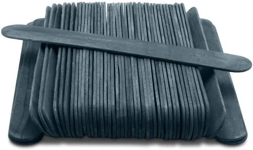 Vista 2 de Palitos negros para manualidades, palitos negros grandes, paquete de 100, cada palo de 6 pulgadas de largo x 3/4 pulgadas de ancho, por Woodpeckers